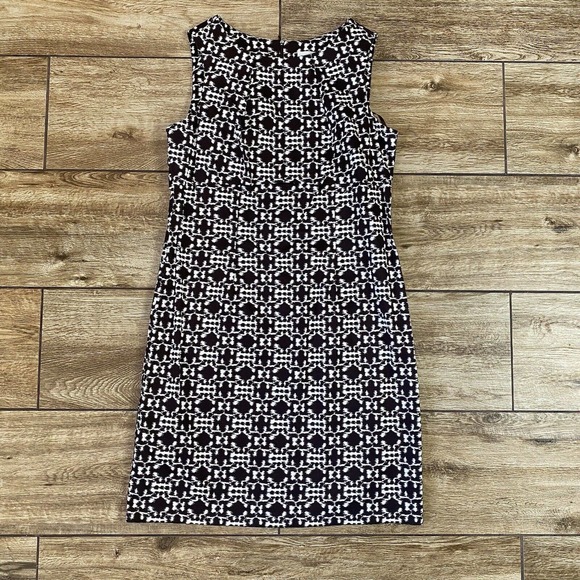 Danny & Nicole Sleeveless Brown White Pattern - Picture 2 of 15